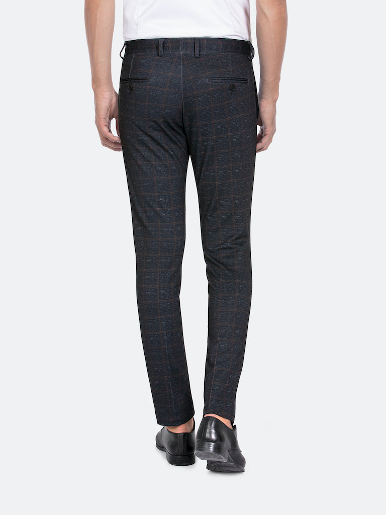 Zwart/ Oranje Chino Heren (Premium)