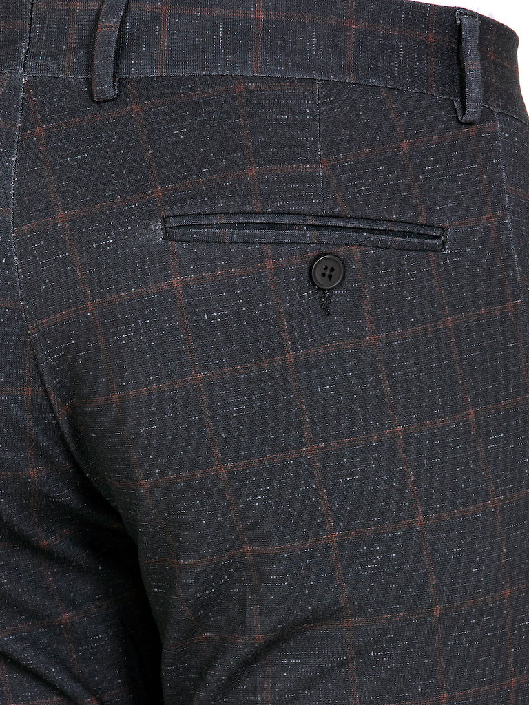 Zwart/ Oranje Chino Heren (Premium)