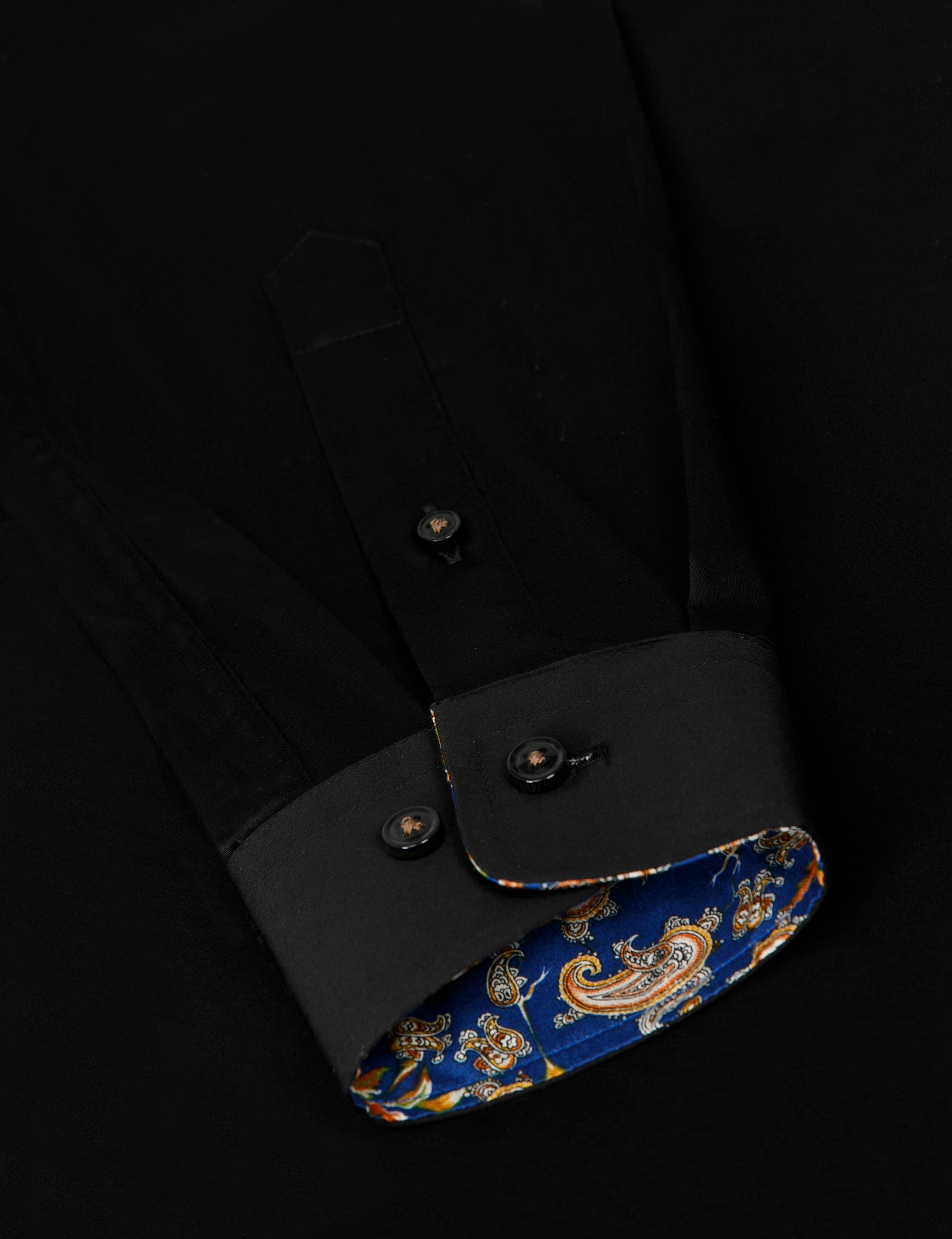 Overhemd Lange Mouw Marino Zwart