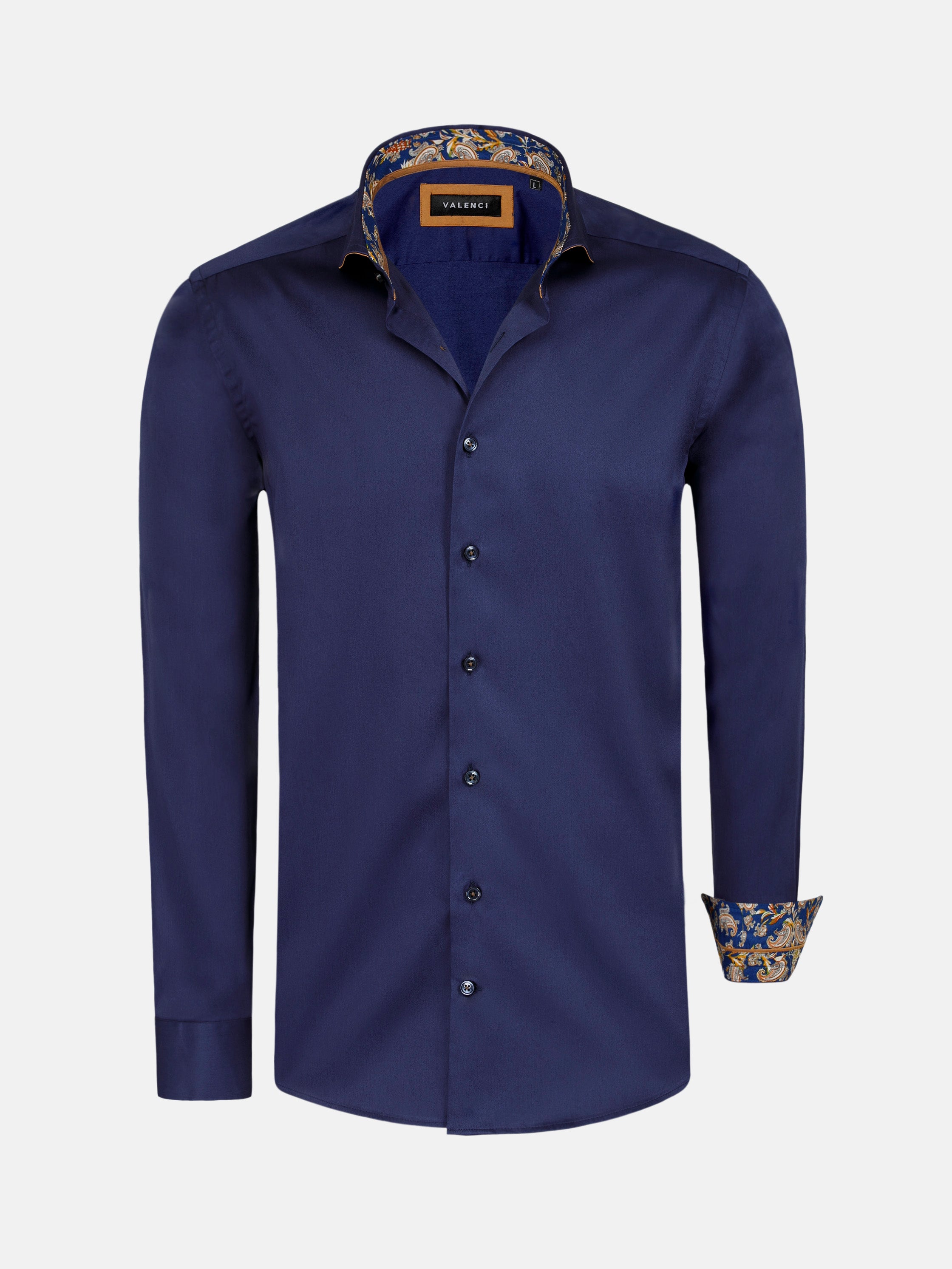 Overhemd Lange Mouw Marino Navy