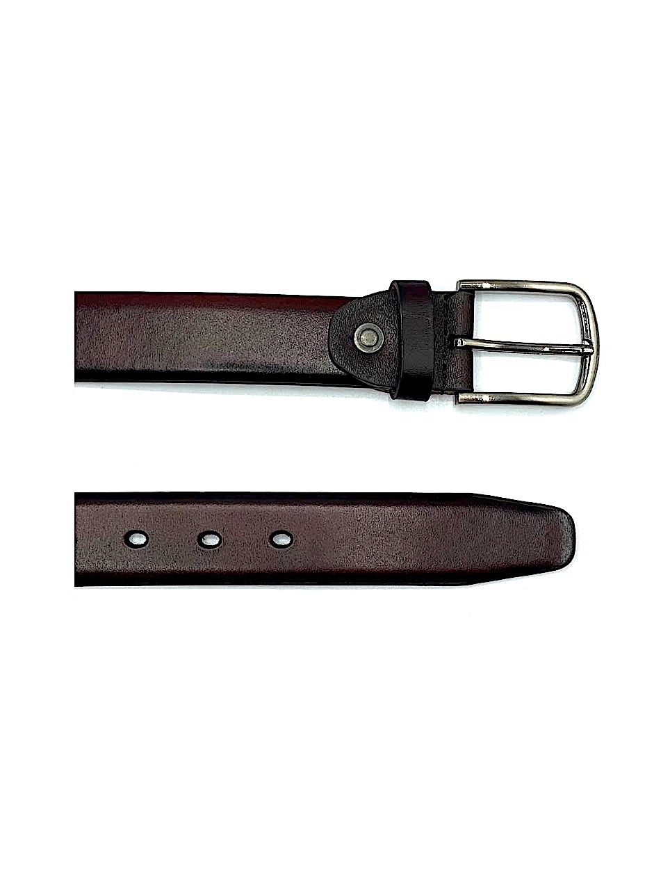Leather belt Croco Gray