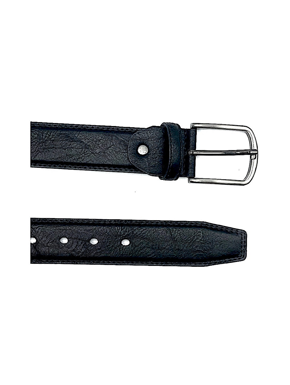 Leather belt Croco Gray