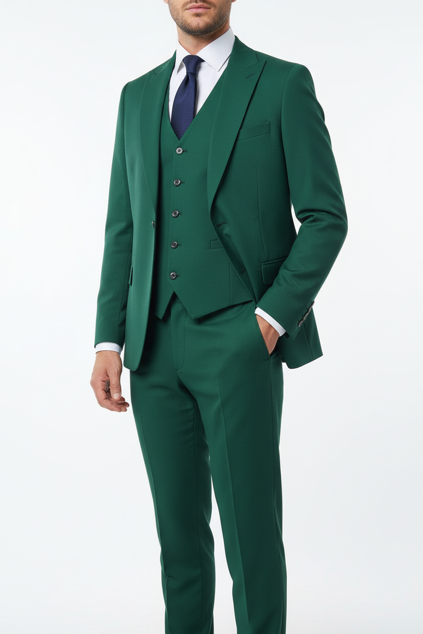 Traje 3 Piezas Verdi Verde