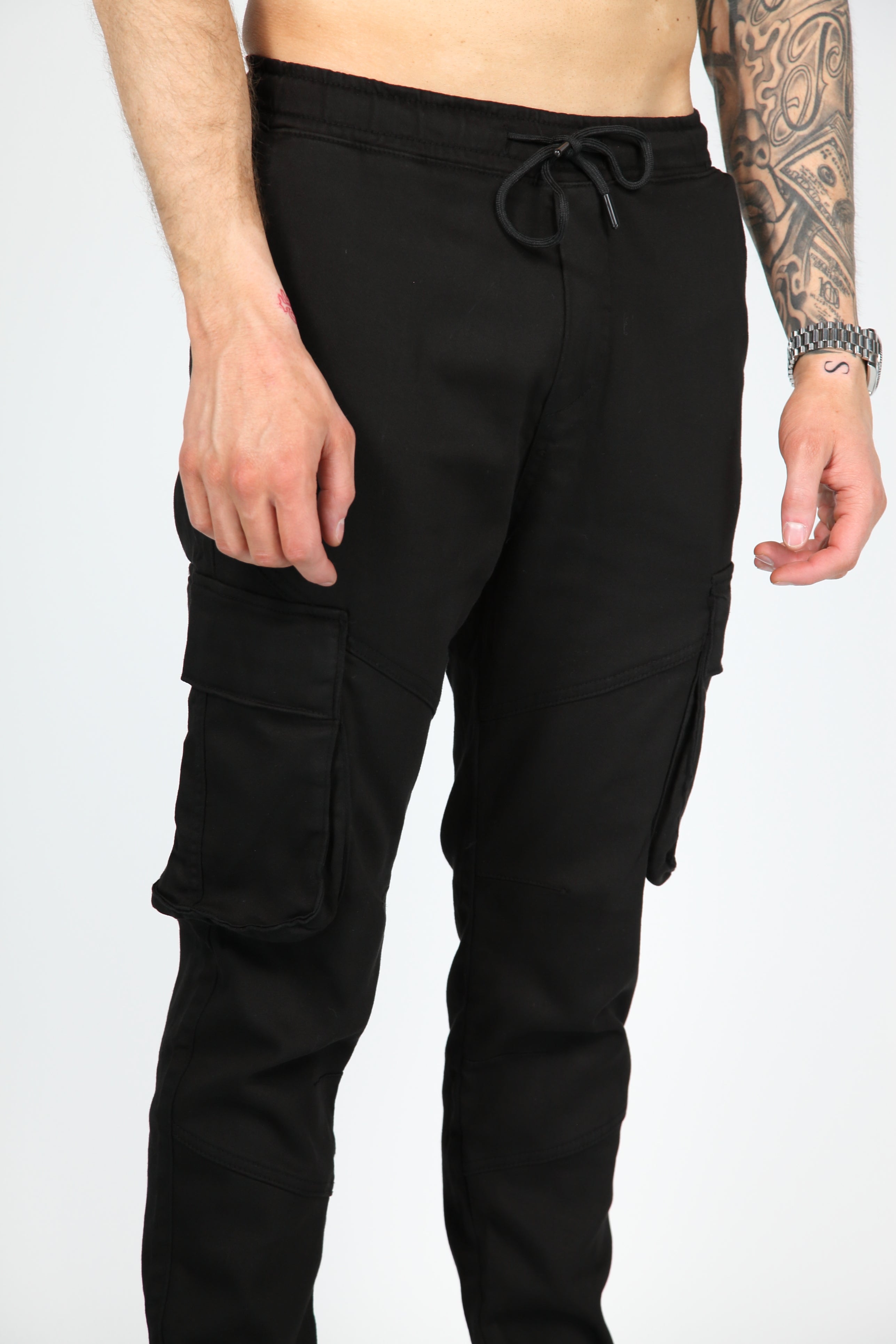 Pantalon cargo tactique noir