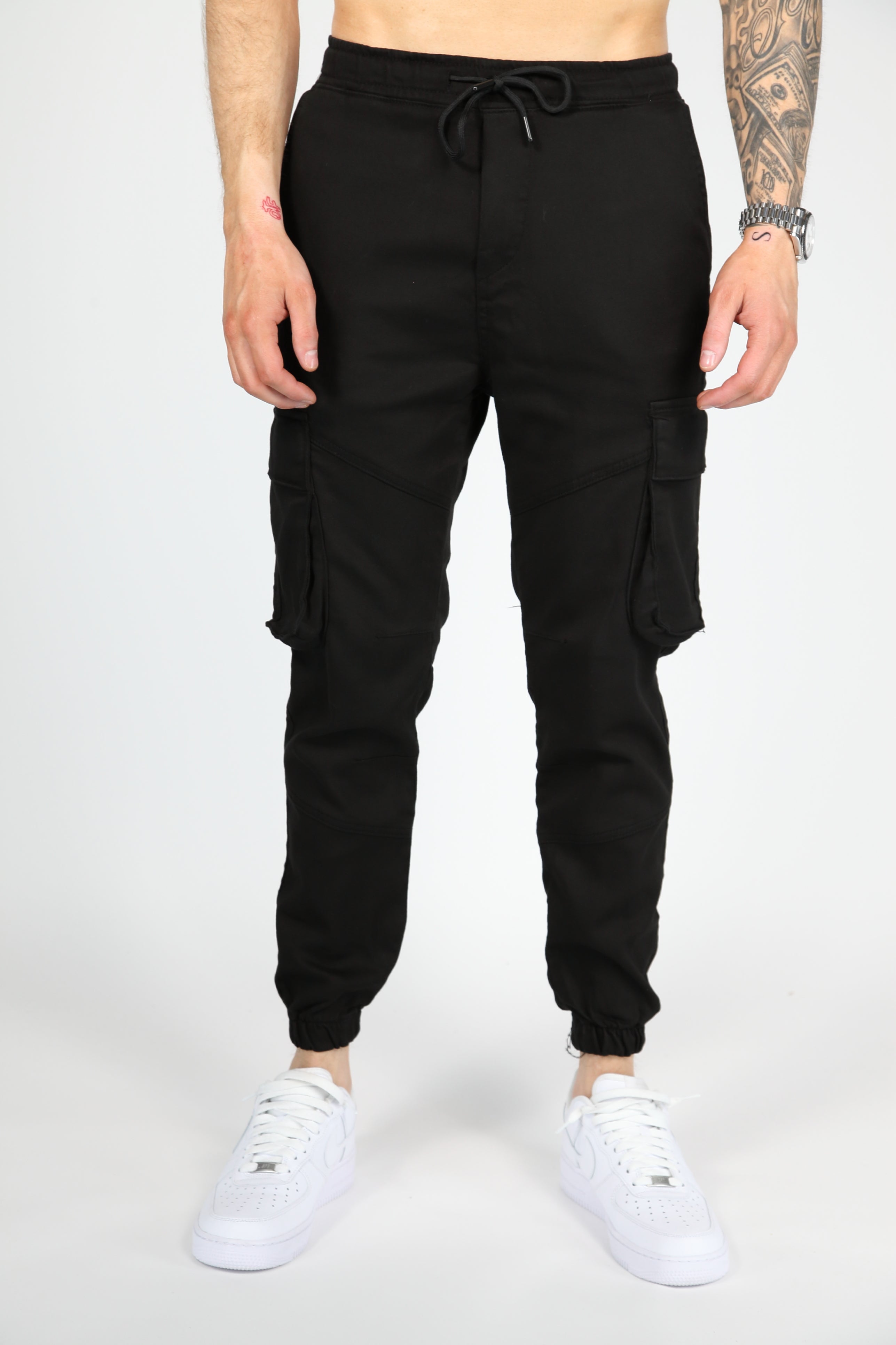 Pantalon cargo tactique noir