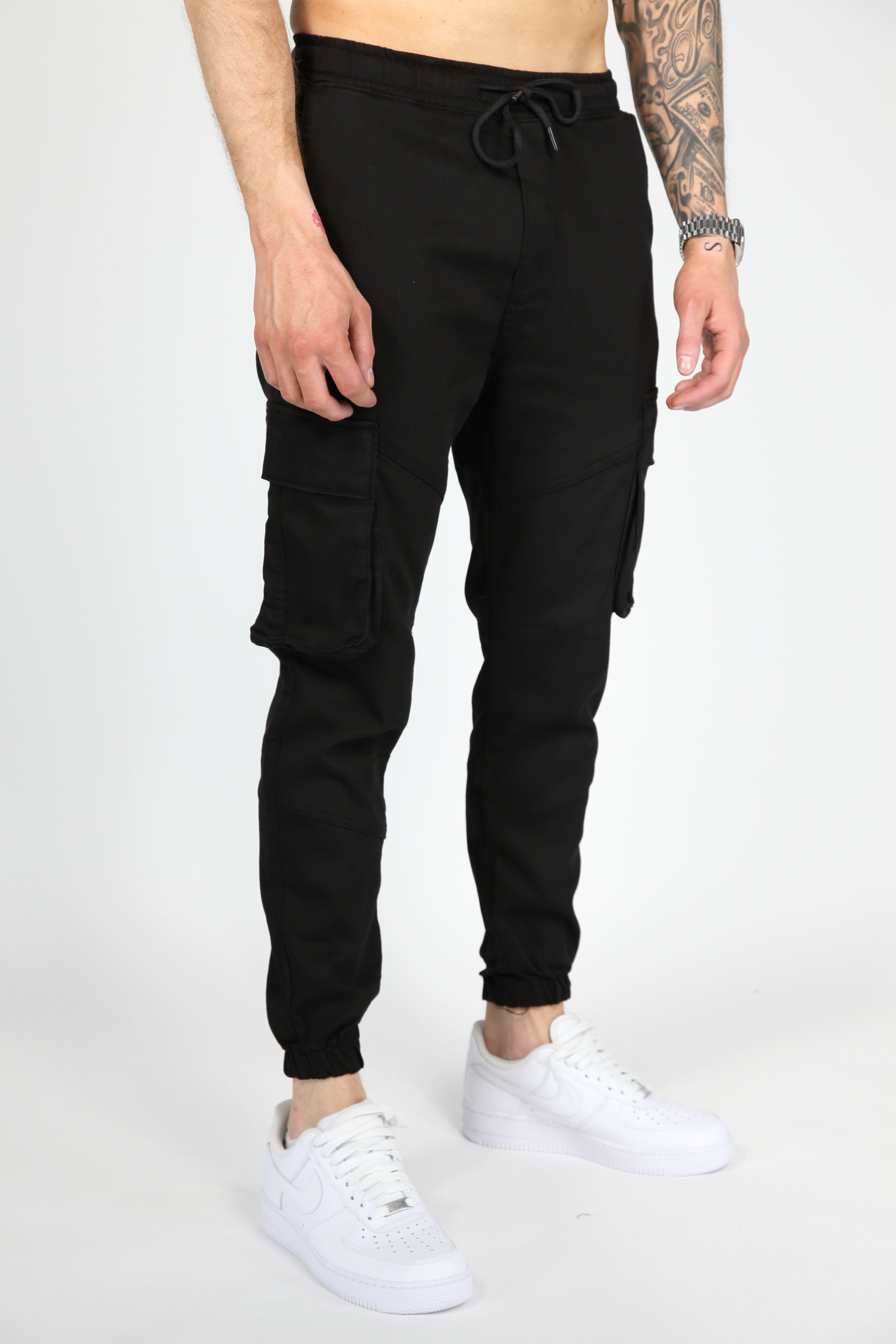 Pantalon cargo tactique noir
