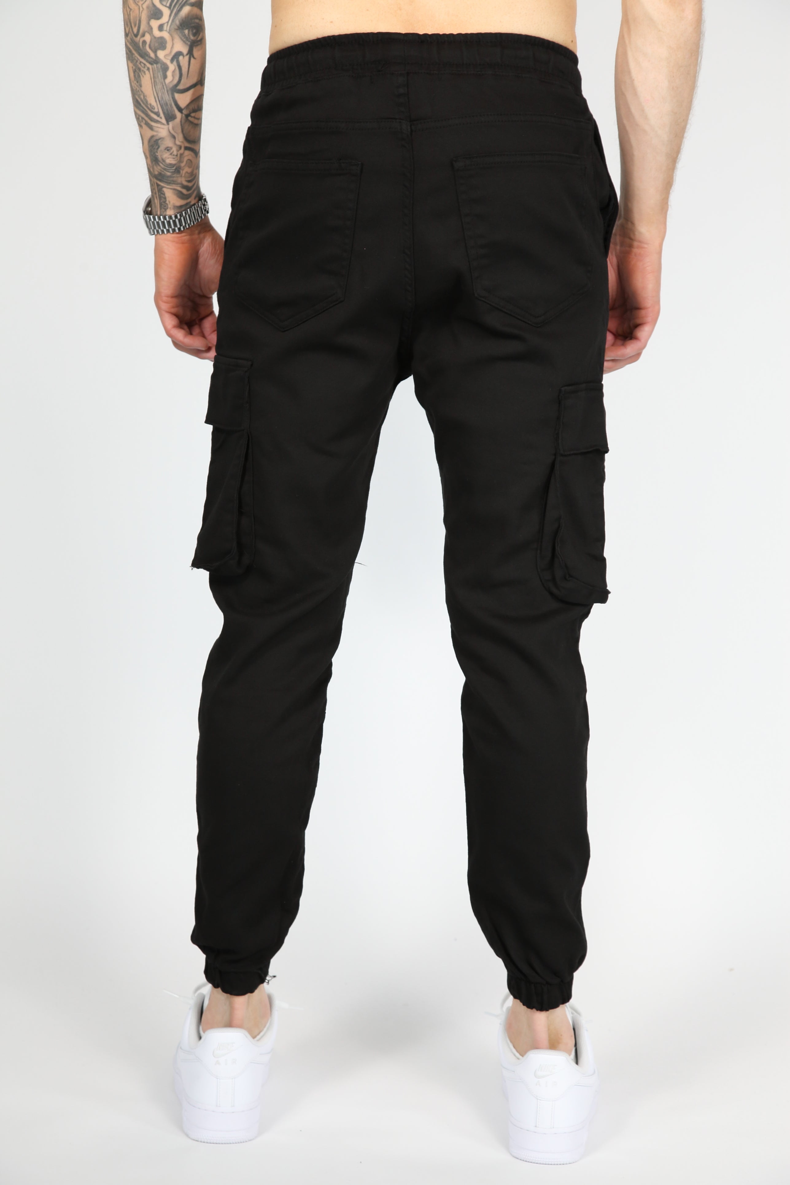 Pantalon cargo tactique noir