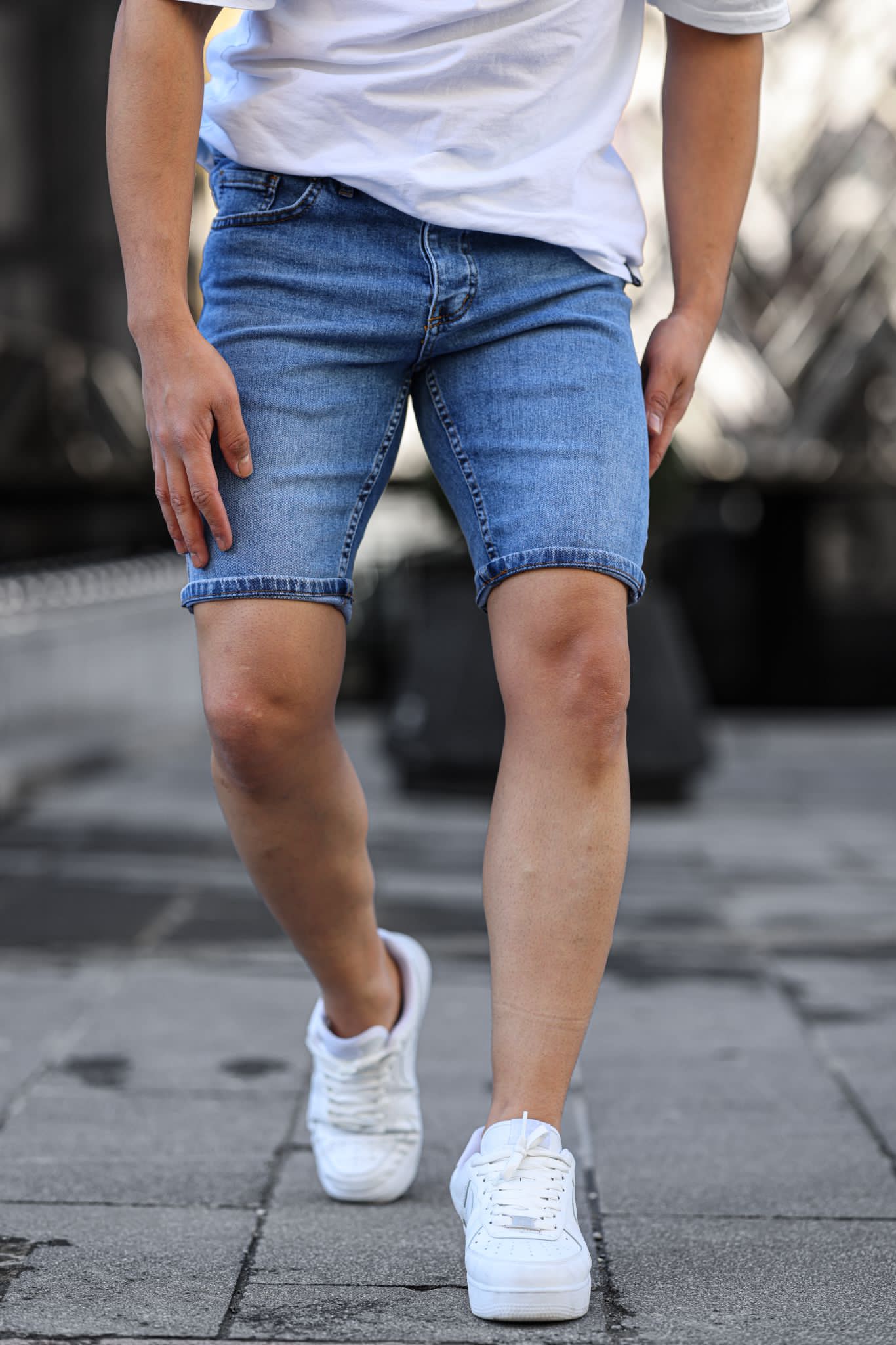 Korte Broek Blauw Heren