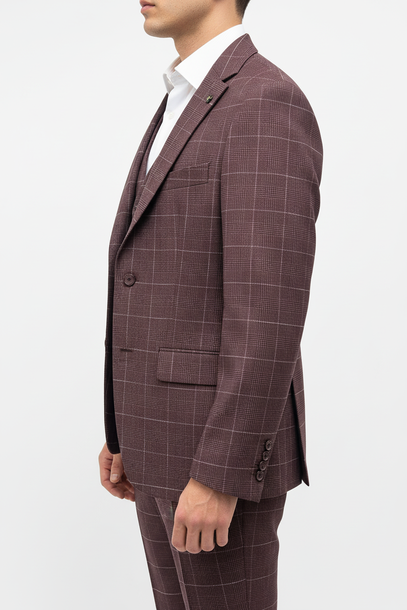 Napoli Driedelig Pak Bordeaux