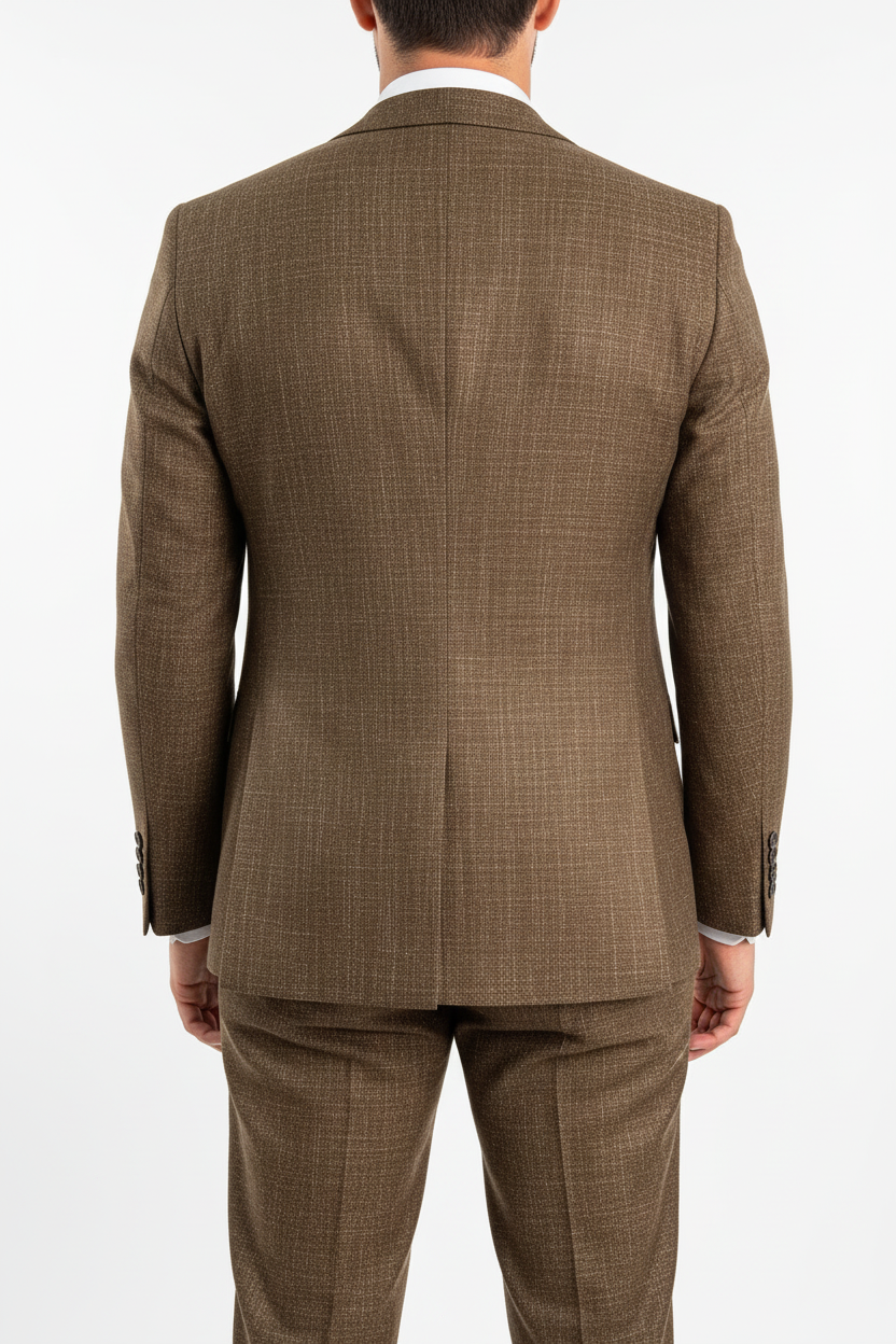 Raffaele Driedelig Pak Taupe