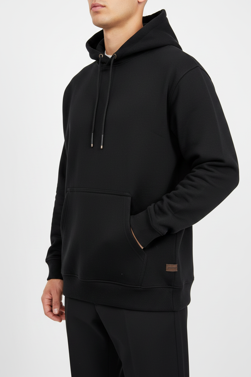 Felpa con cappuccio Arya nera