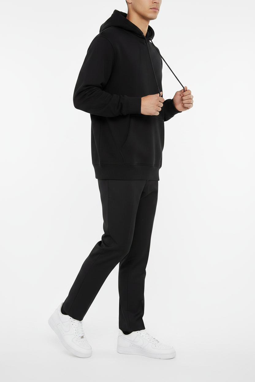 Felpa con cappuccio Arya nera