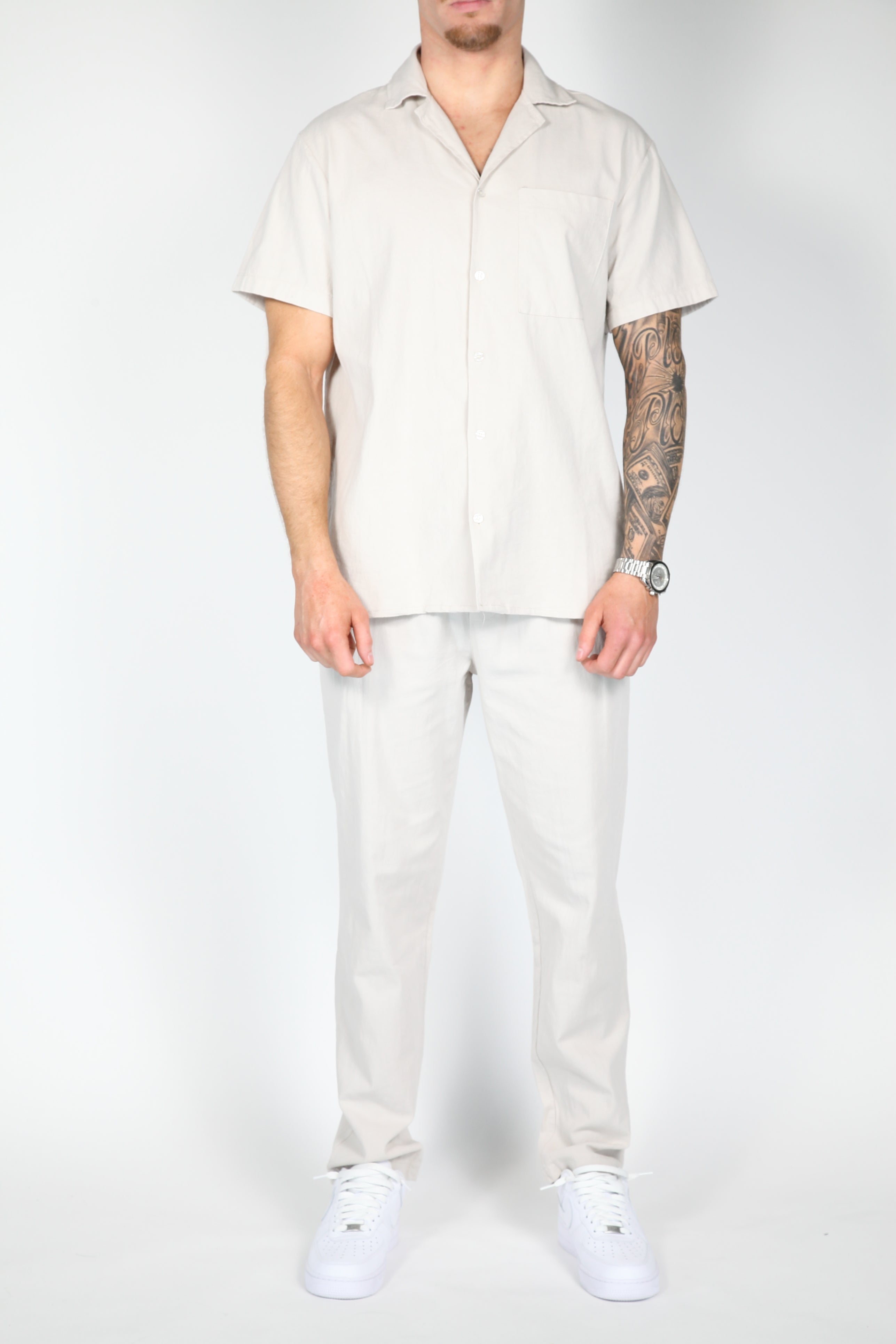 The Mirag Linen Set Beige