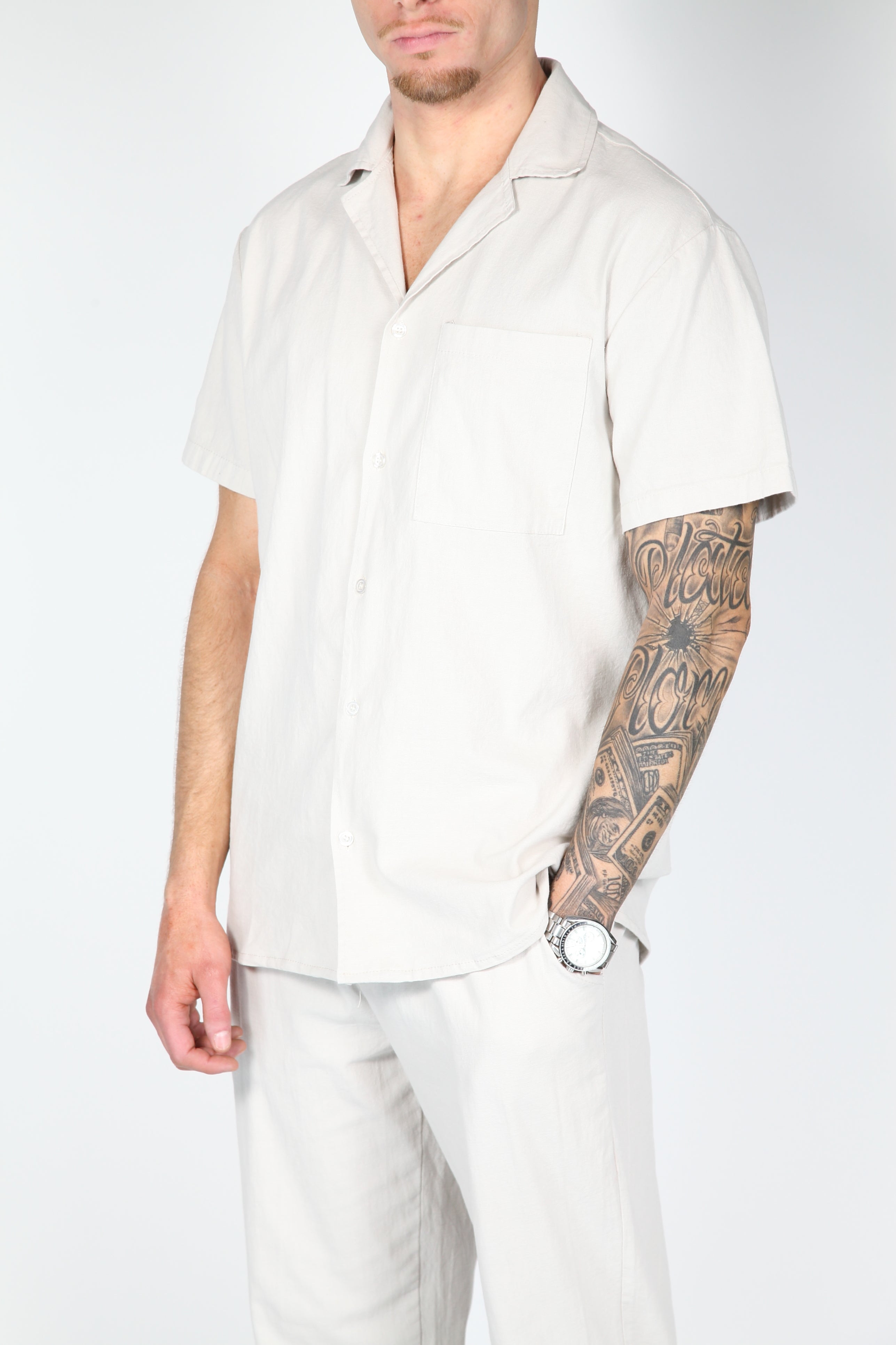The Mirag Linen Set Beige