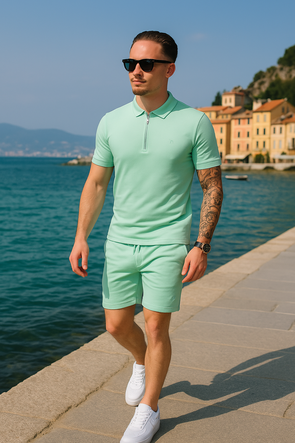 POLO SET Ibiza Mintgroen