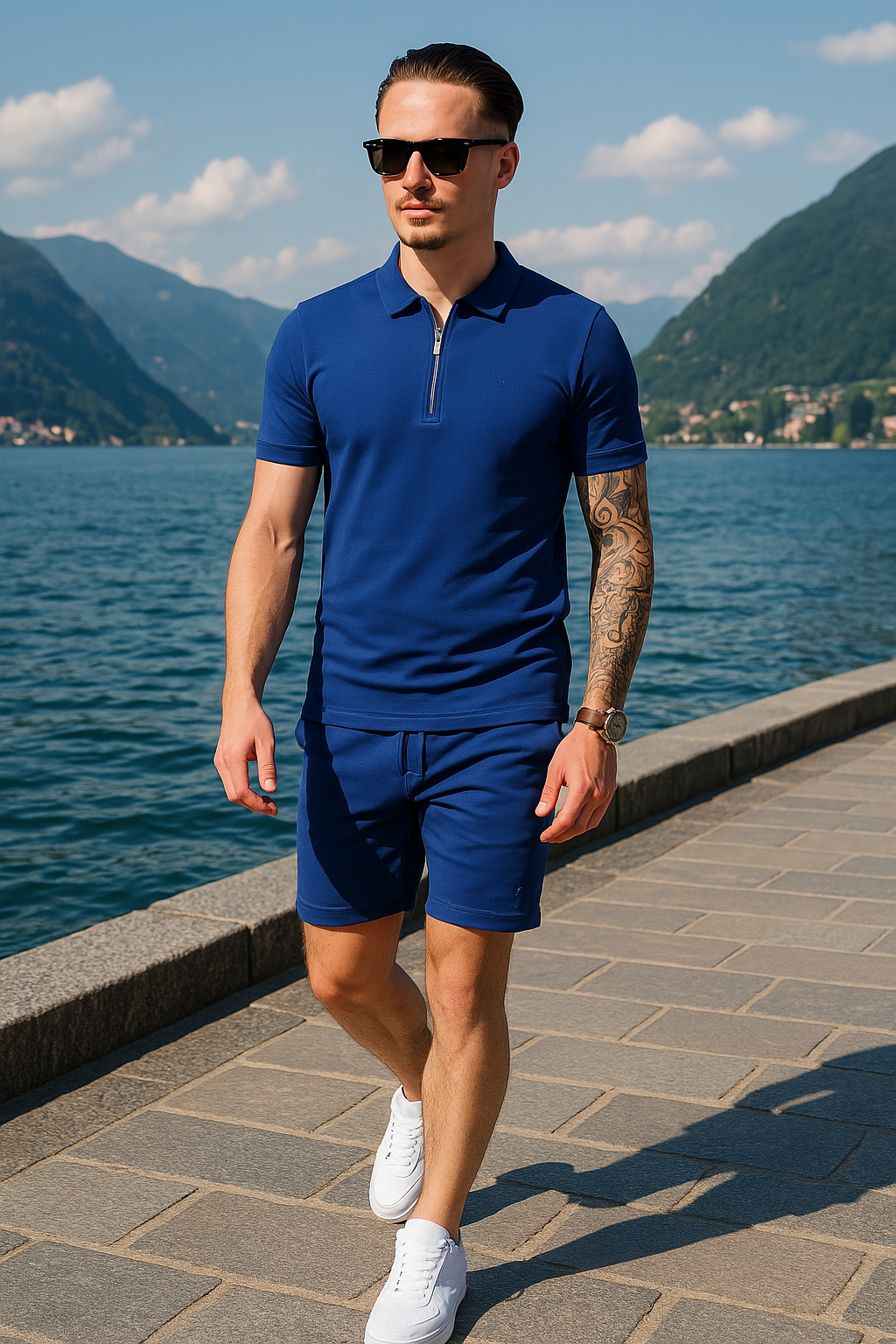Polo set Ibiza Blauw