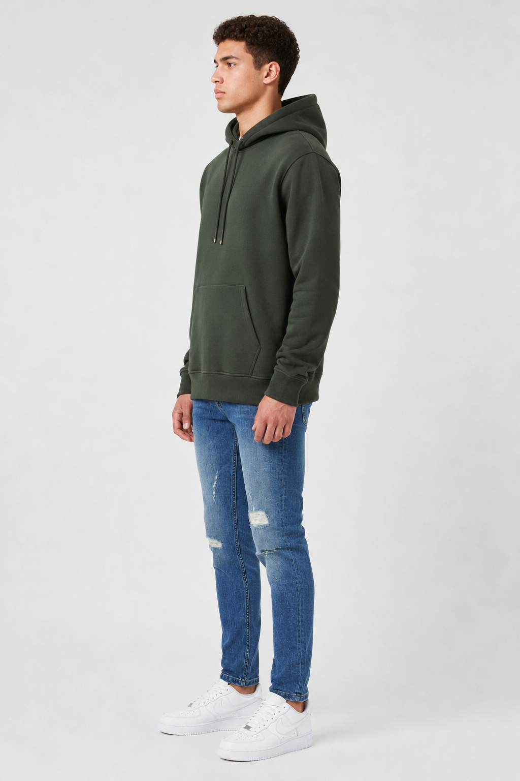 Daily Set Hoodie Donker Groen & Blauw