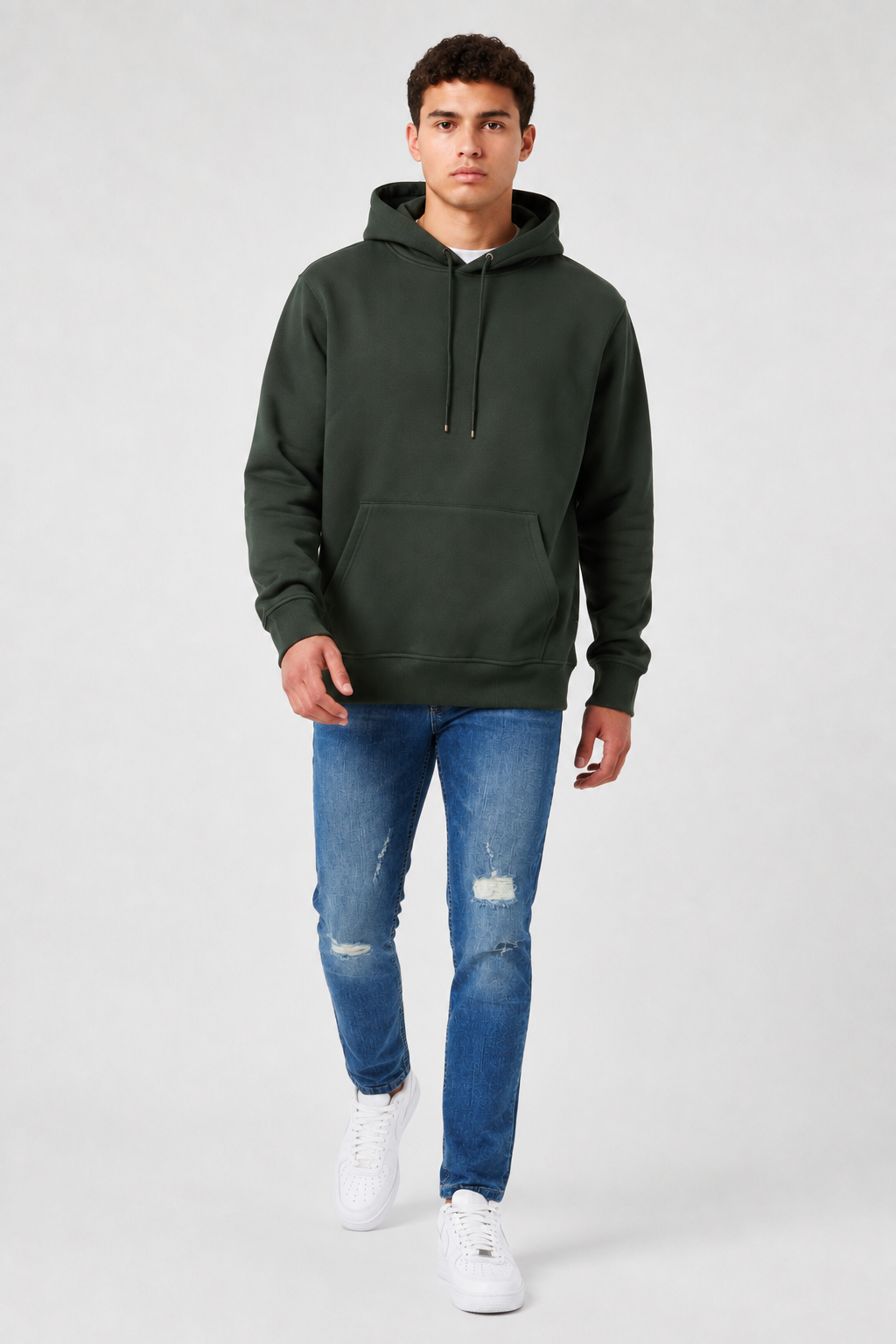Daily Set Hoodie Donker Groen & Blauw