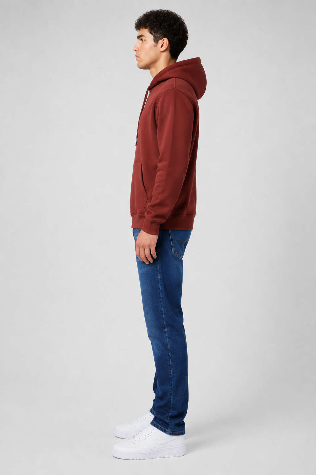 Daily Set Hoodie Brik Red & Navy