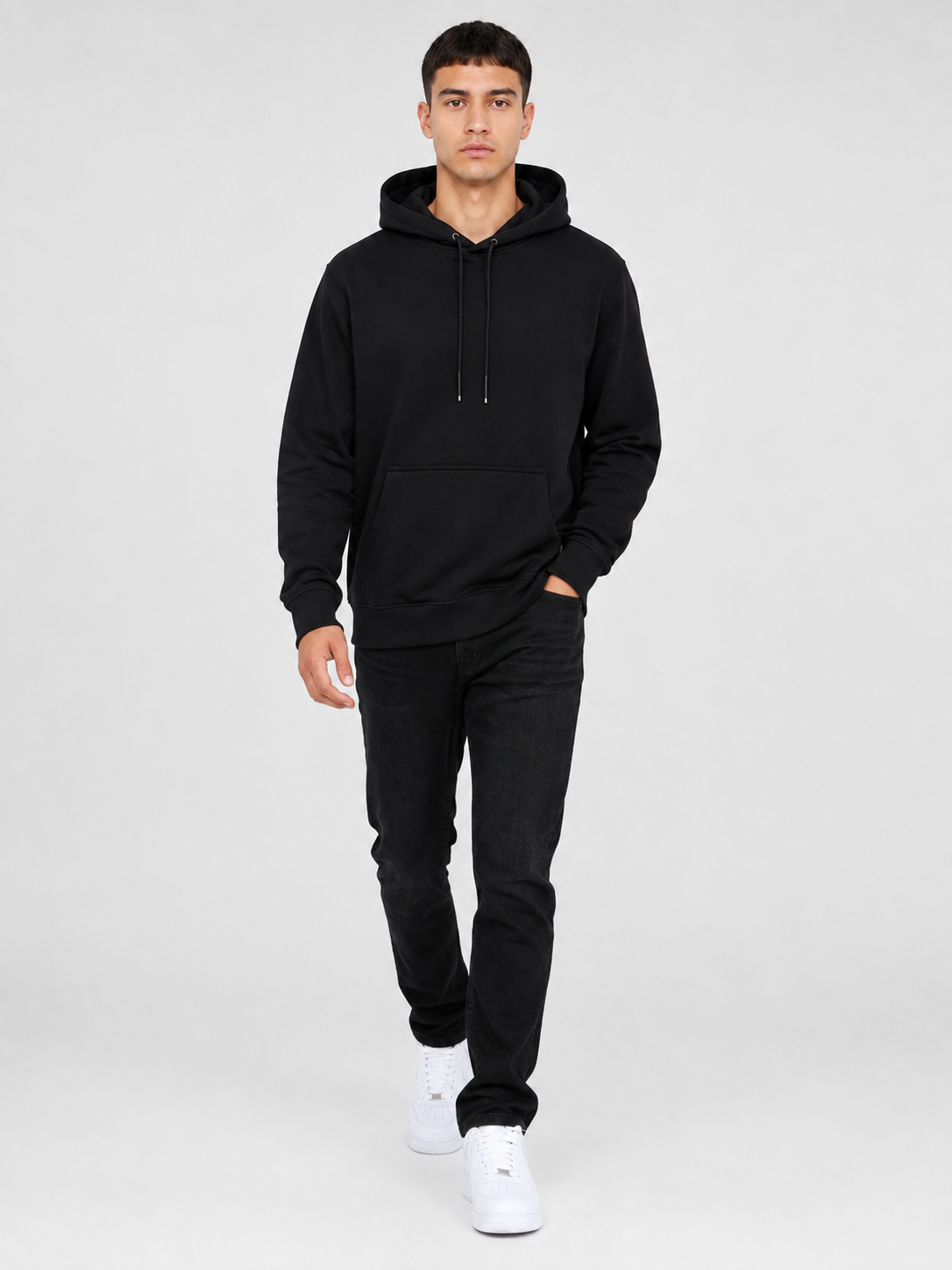 Daily Set Hoodie Zwart & Zwart