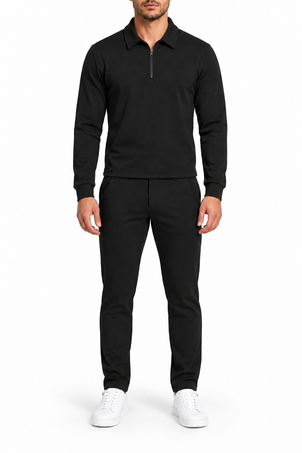 Montreux Half-Zip Winter Set Zwart