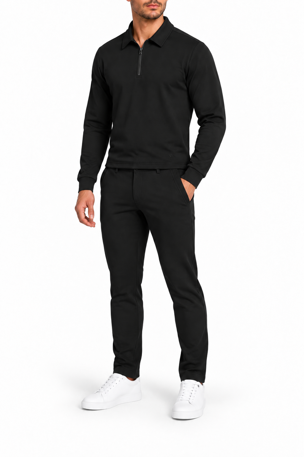 Montreux Half-Zip Winter Set Zwart