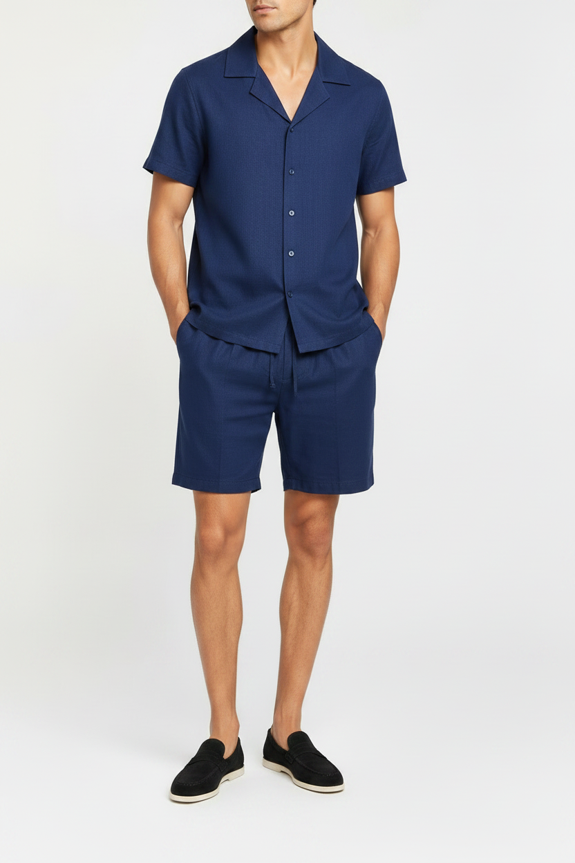 Leinenset Santorini Navy