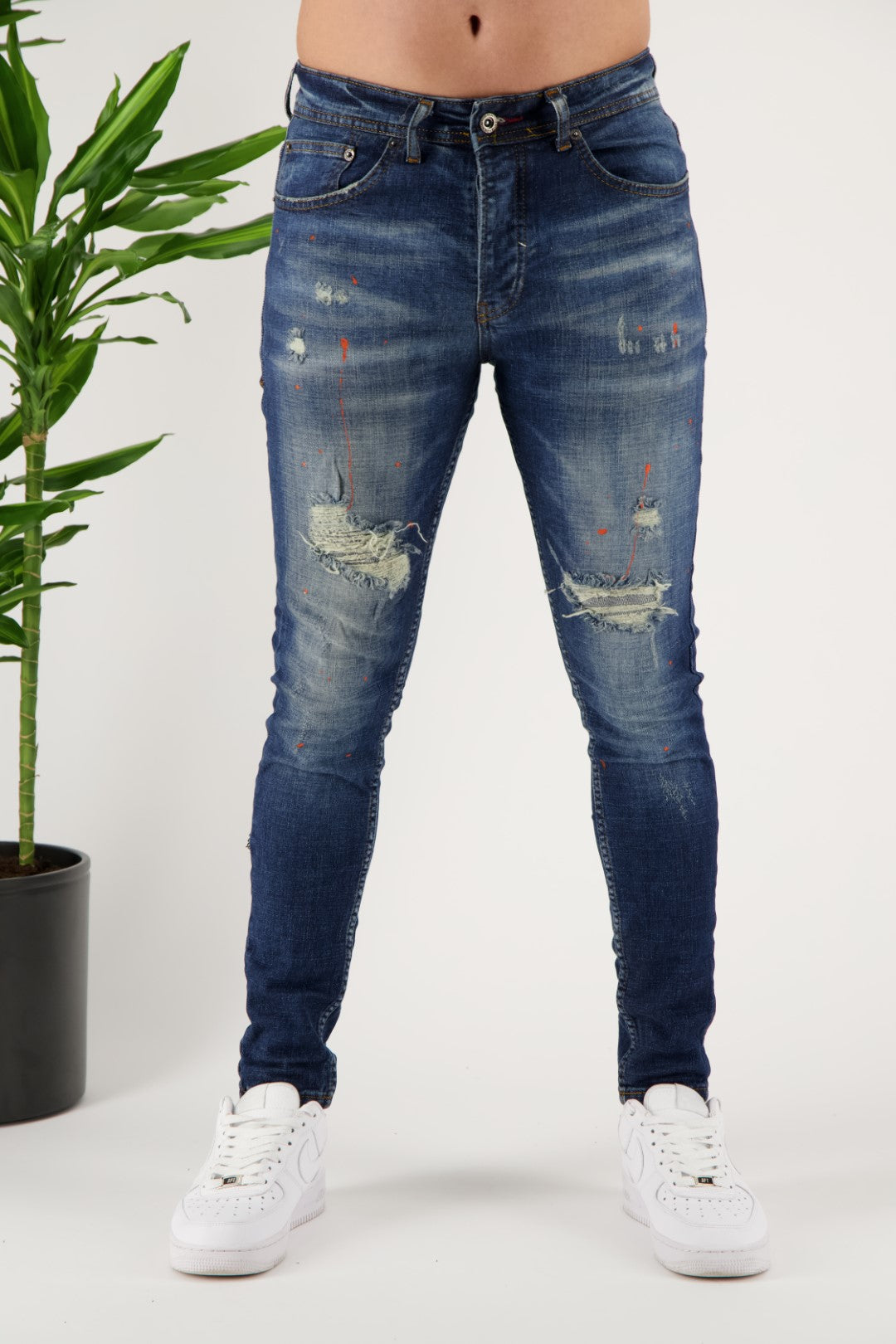 Jeans Artsy Splash Dark Navy