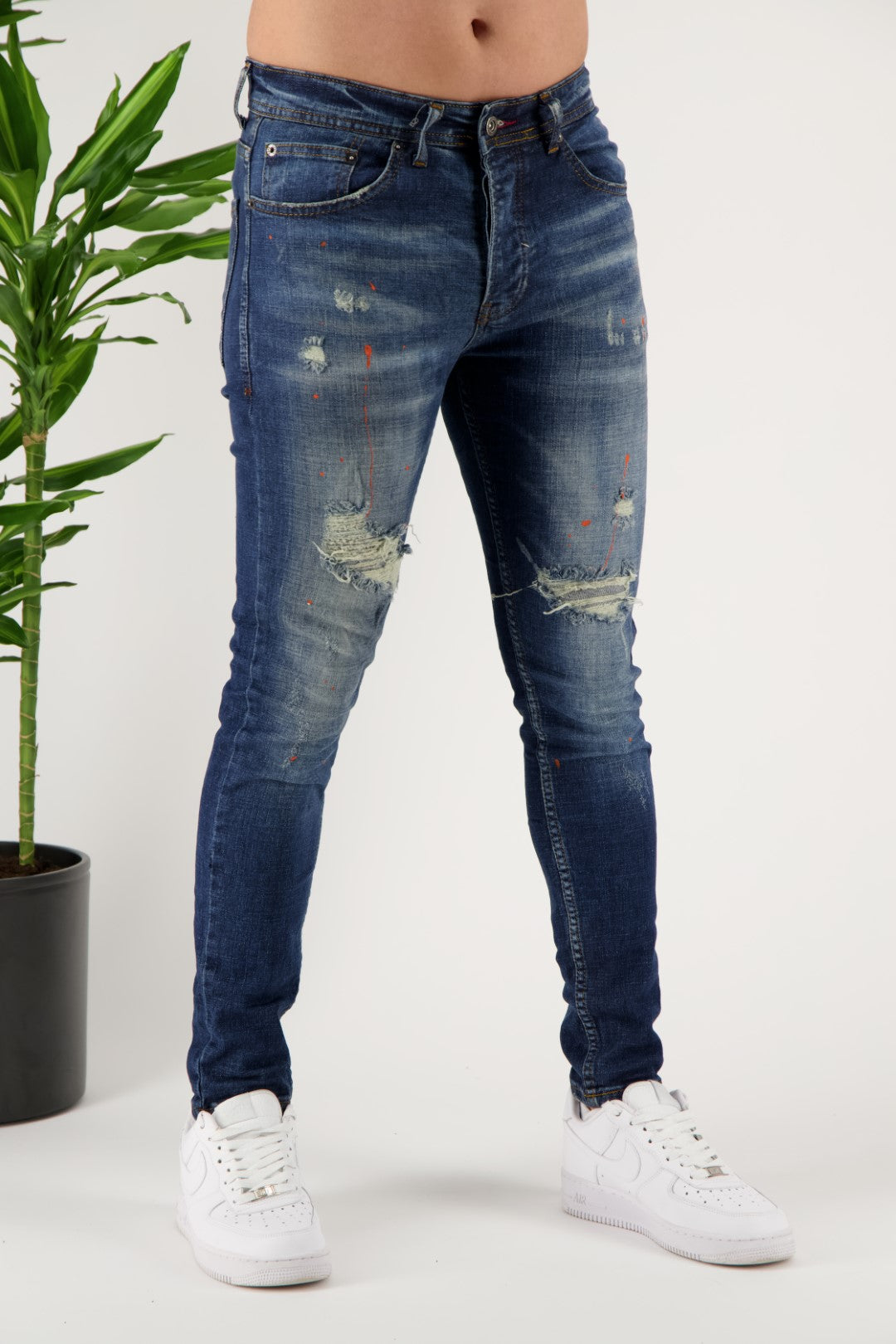 Jeans Artsy Splash Dark Navy