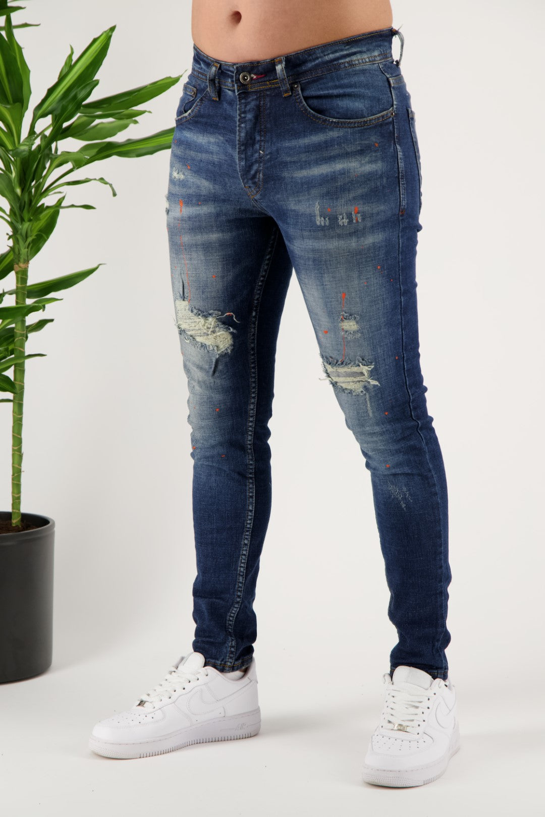 Jeans Artsy Splash Dark Navy