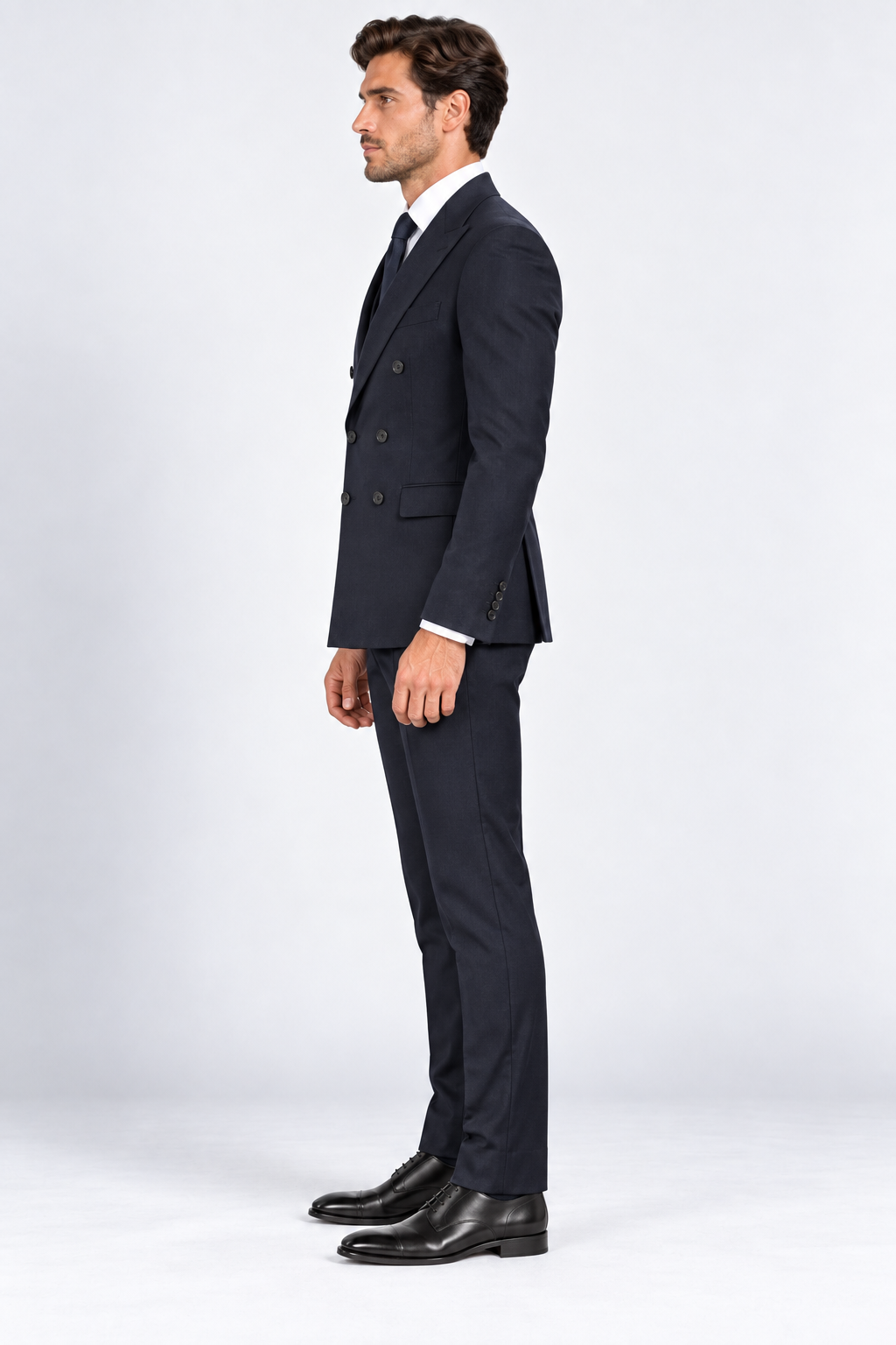 Romano Double Breasted Suit Navy