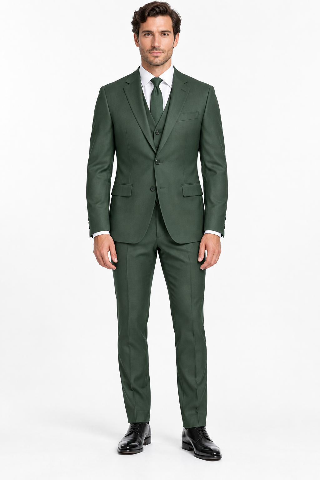 Milano Three-piece Suit Green