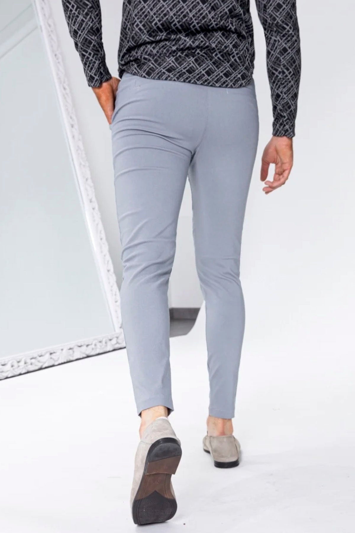 Grijze Chino Alex Heren