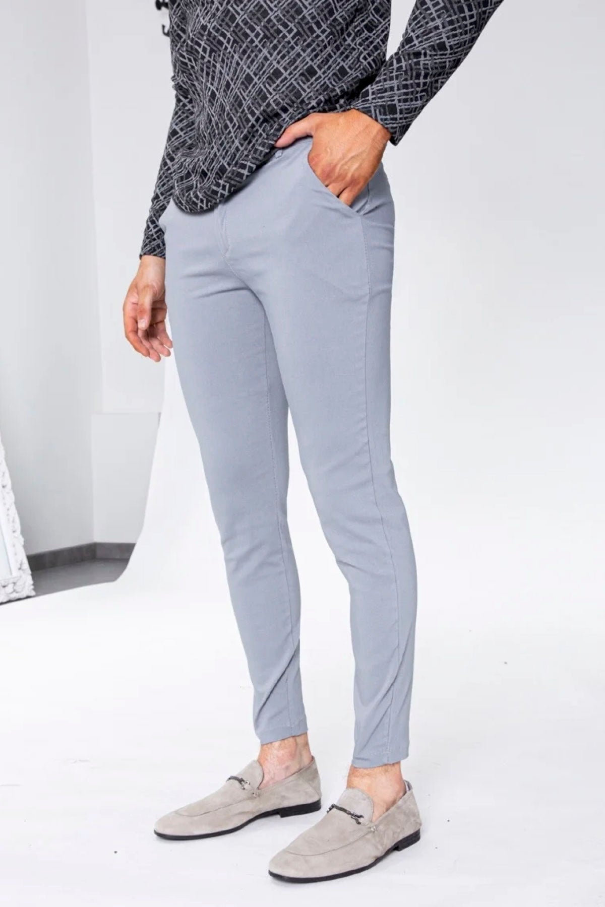 Grijze Chino Alex Heren