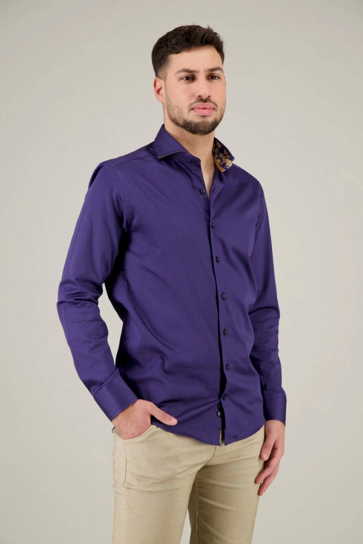 Overhemd Lange Mouw Marino Navy