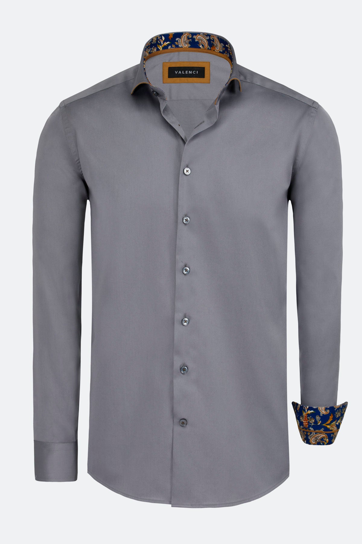 Overhemd Lange Mouw Marino Grijs