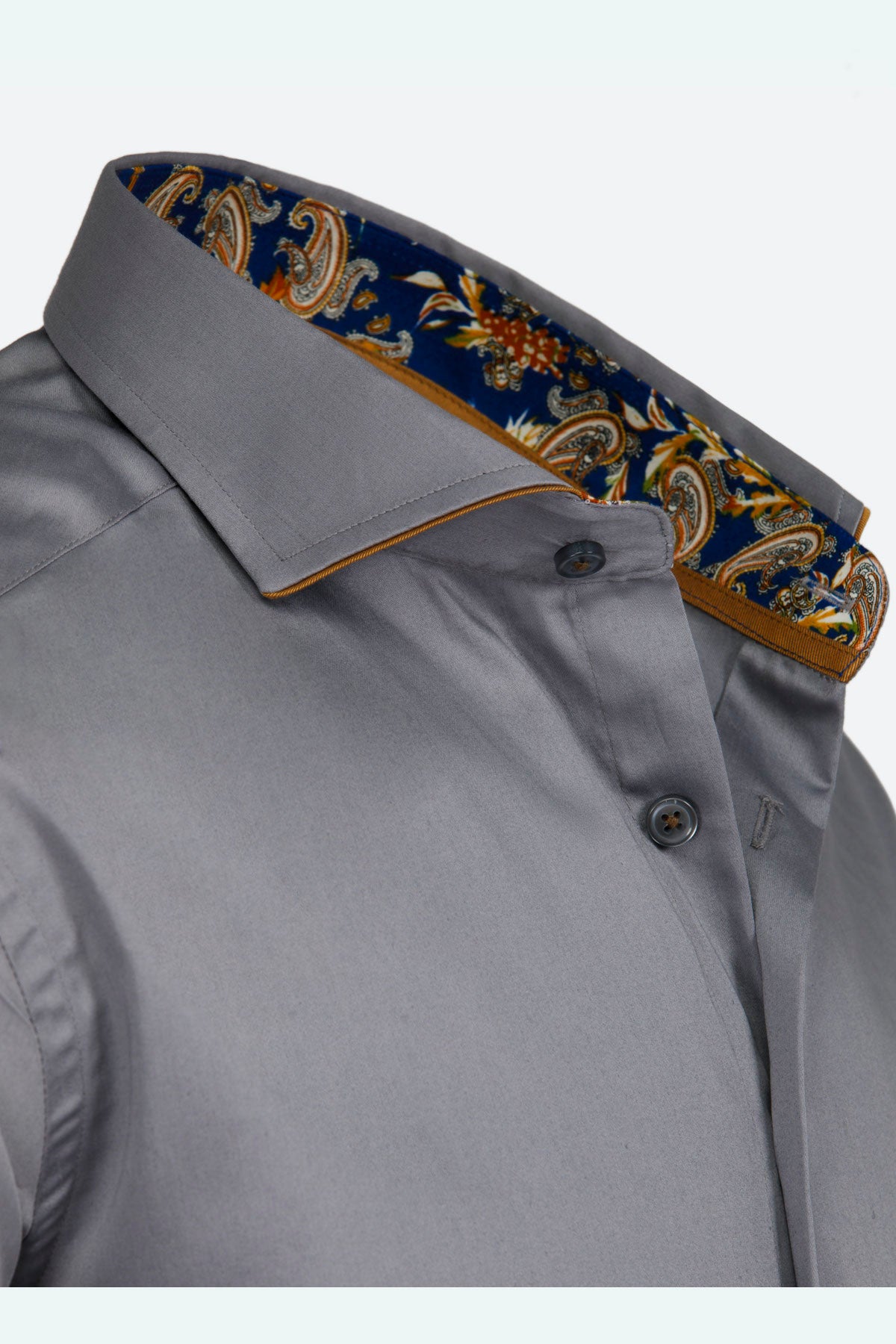 Overhemd Lange Mouw Marino Grijs