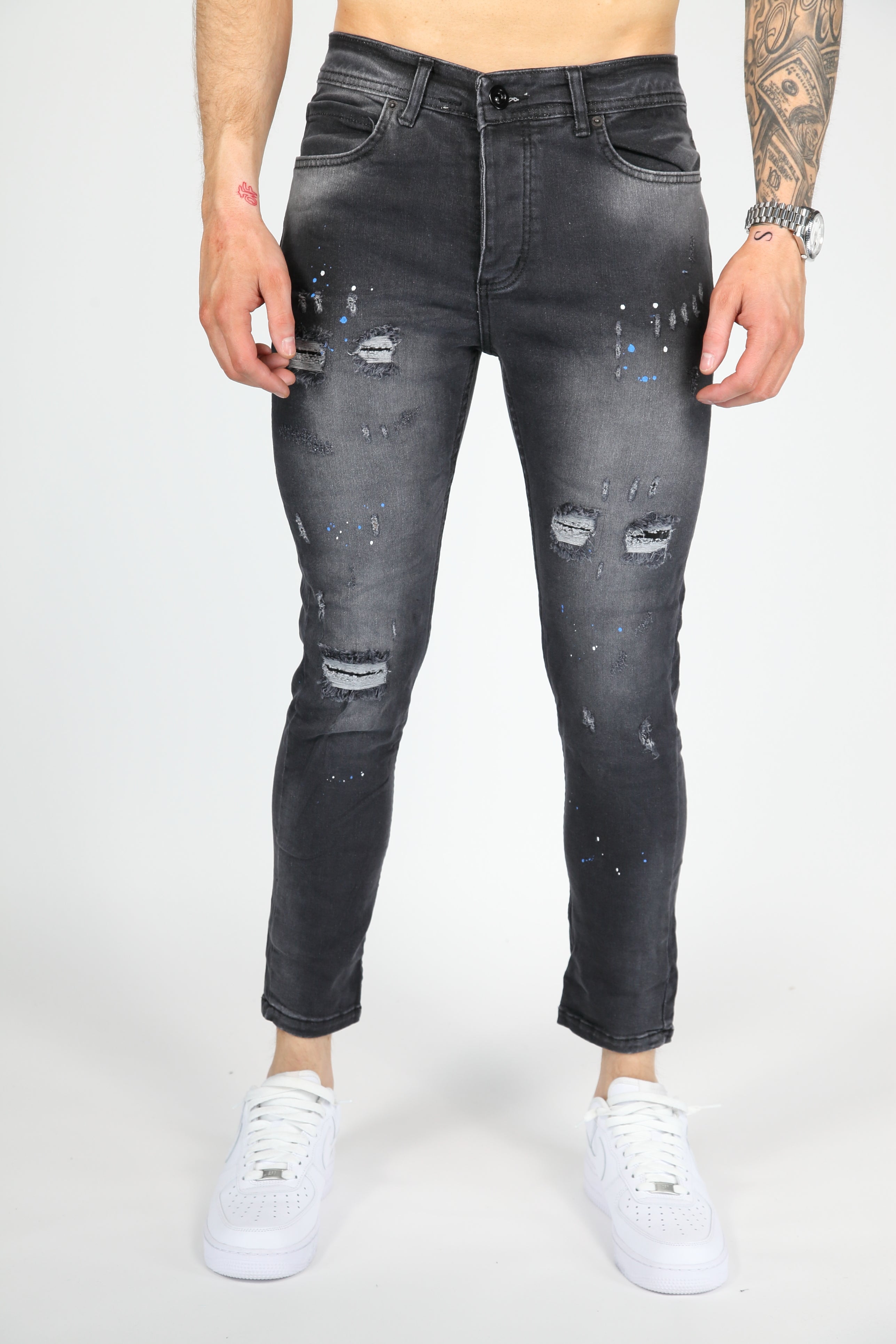 The Urban Slash Skinny Jeans Antraciet