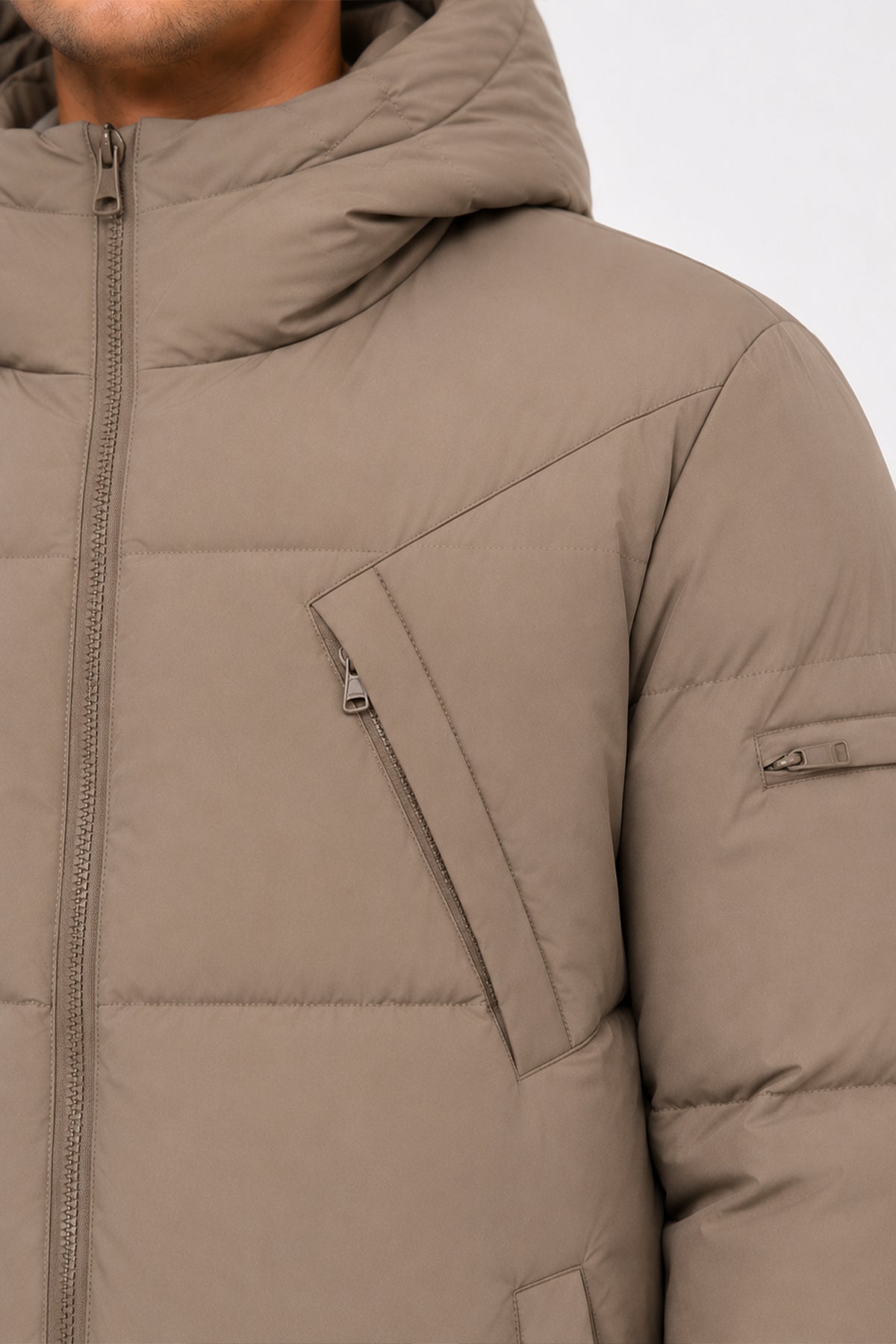 Pufferjacke Valerio Beige