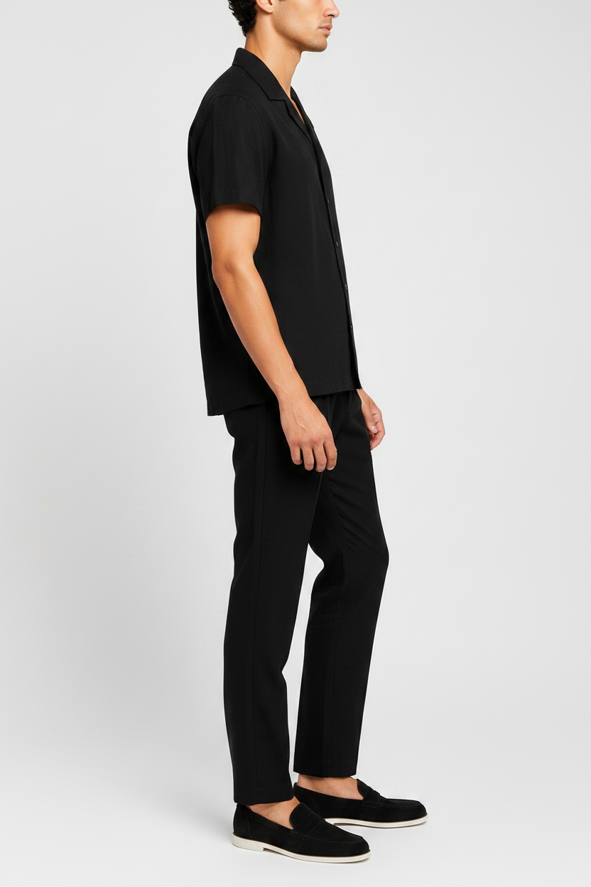 Conjunto de Lino Portofino Negro