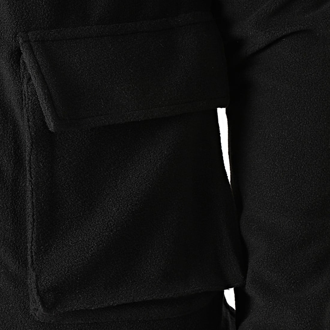 Zwarte Vest Fleece Heren