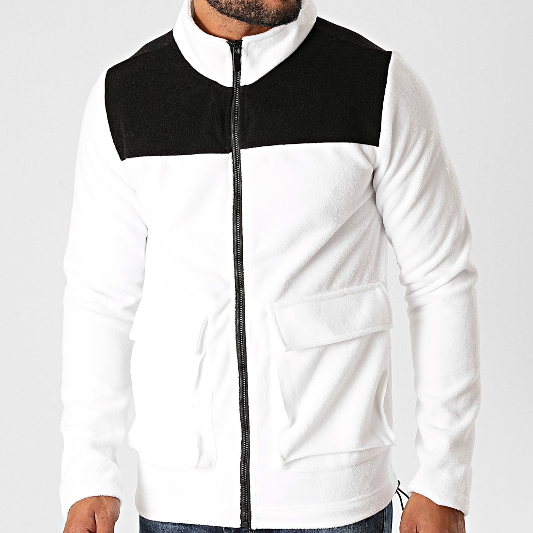 Witte Vest Fleece Heren