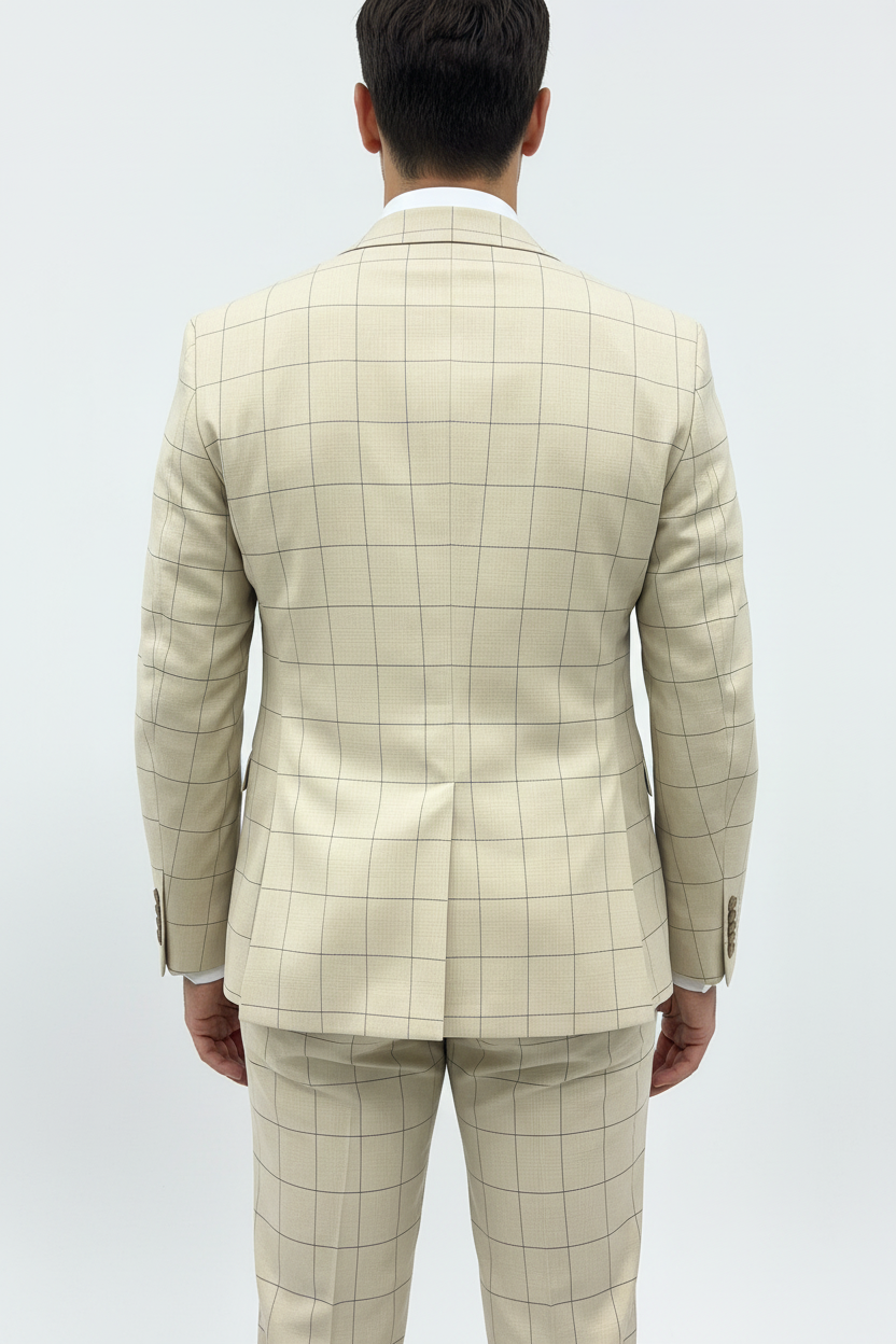 Architect Grid Suit - Beige
