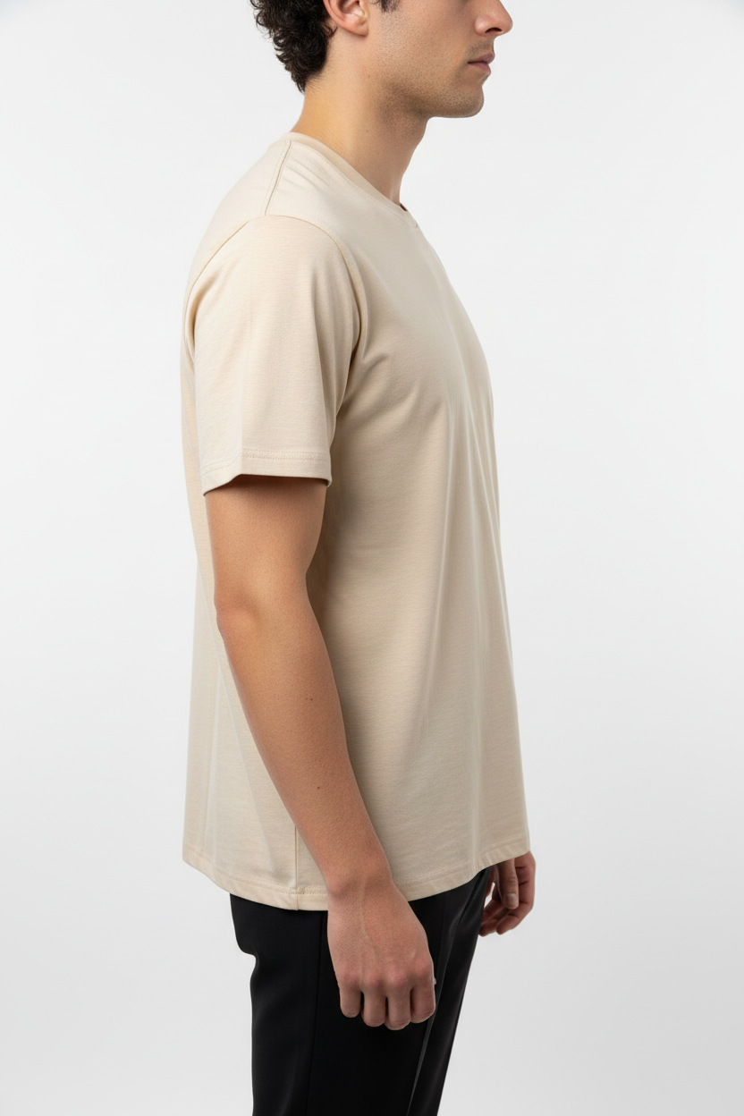 Beige T-Shirt Basic