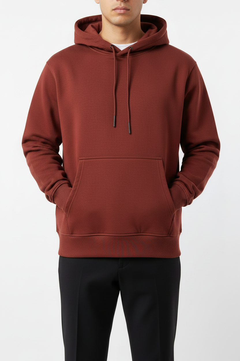 Felpa con cappuccio Arya Rosso Brik