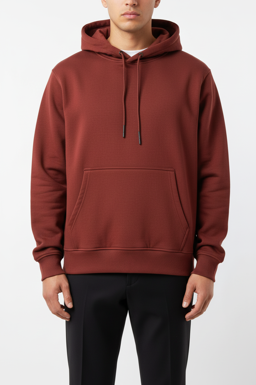 Felpa con cappuccio Arya Rosso Brik