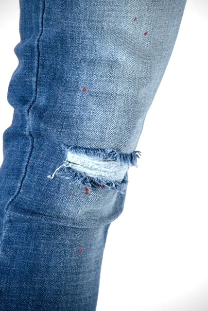 Jeans Artsy Splash Light Blue