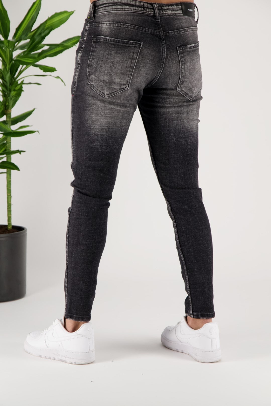 Skinny Jeans Splashed Grey