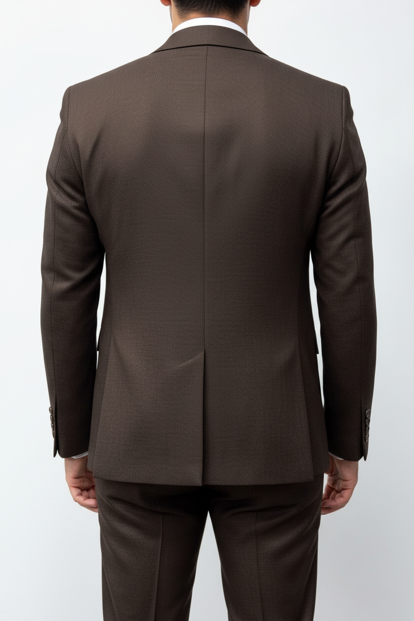 Alverino Driedelig Pak Bruin