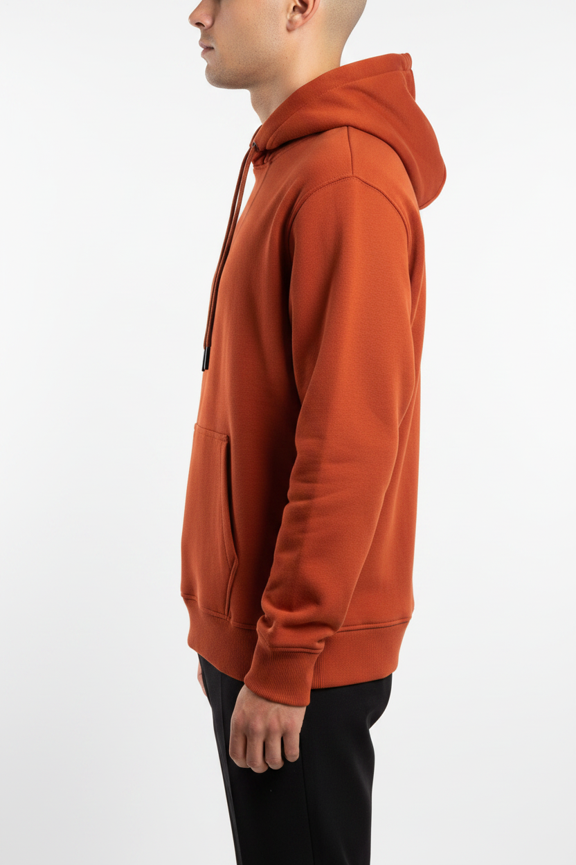 Felpa con cappuccio Arya arancione bruciato